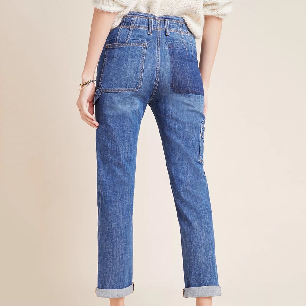 NWT Anthropologie Pilcro Embroidered Slim Boyfriend Jeans - Picture 3 of 6